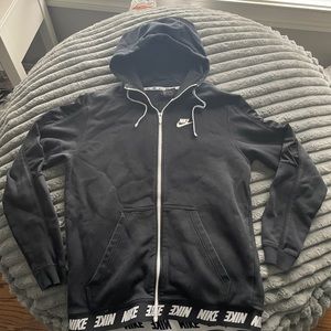 Size large fleece lined Nike zip up.
